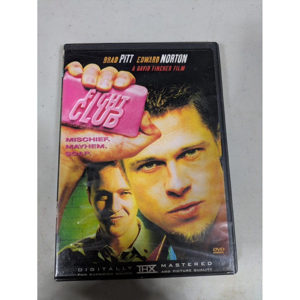 Fight Club DVD 1999 Brad Pitt Edward Norton David Fincher THX Mastered Movie
